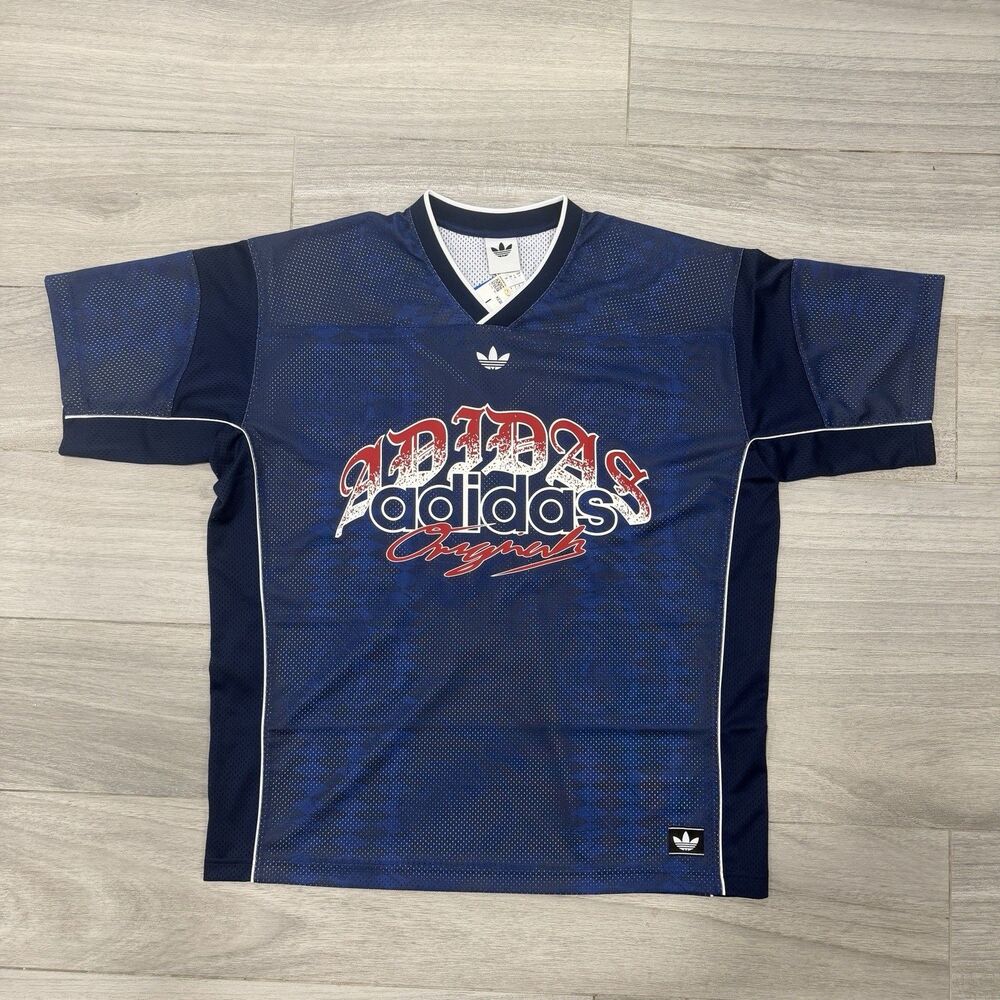 Adidas Originals Roses Jersey Trefoil Mesh Shirt Loose Baggy Steetwear KE0088 L